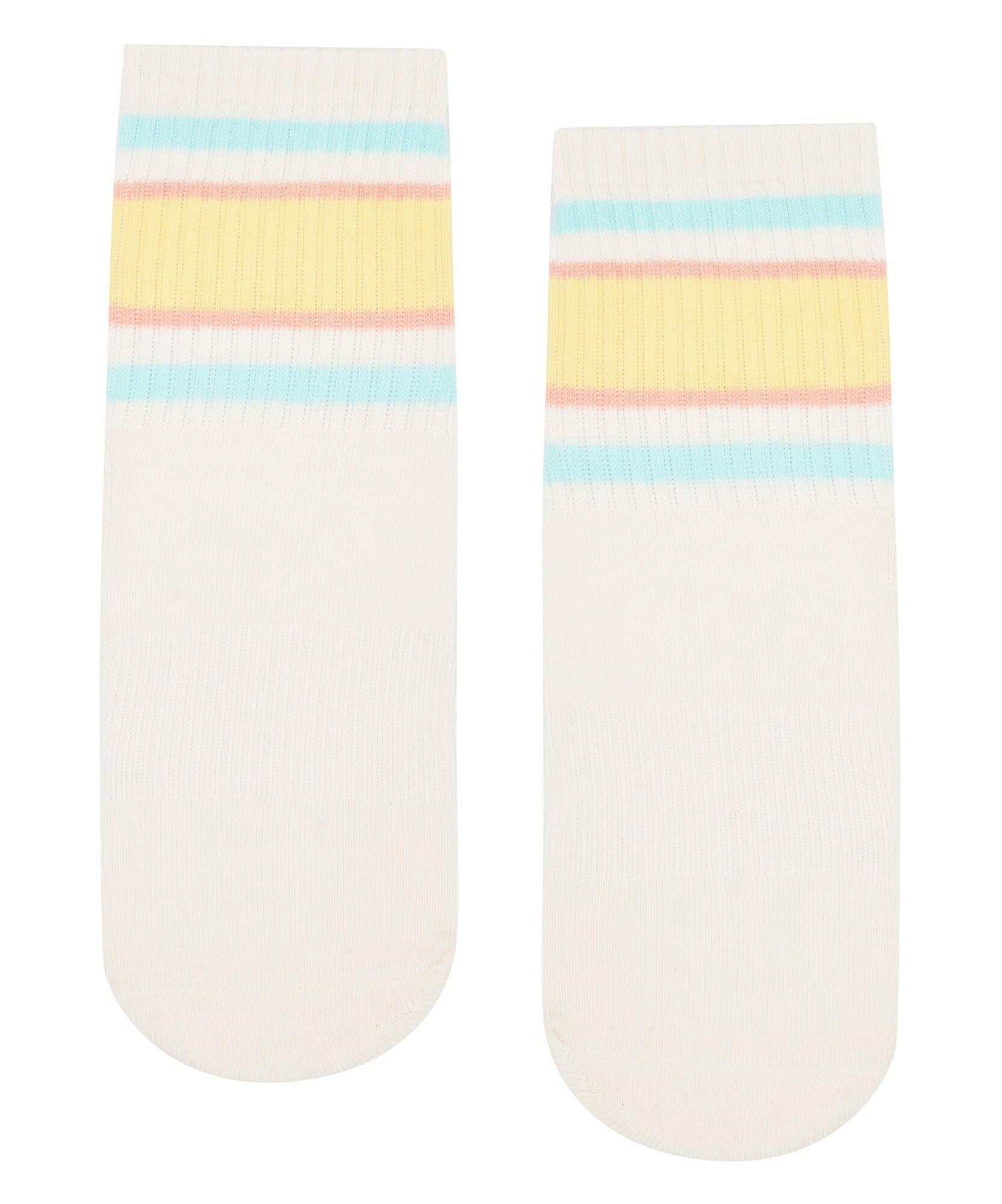 Crew Non Slip Grip Socks with Jetty Stripes in Navy and White