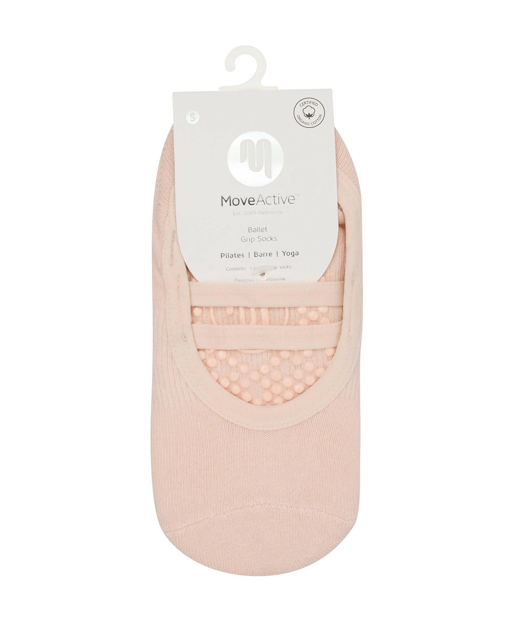 Ballet Non Slip Grip Socks - Soft Pink.