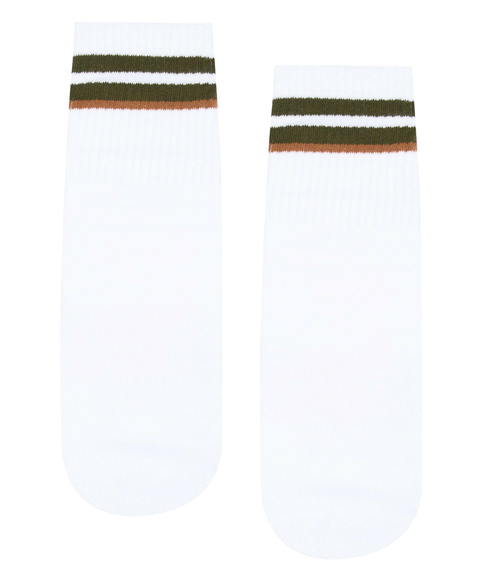 Men's Crew Non Slip Grip Socks - Ivory Earth.