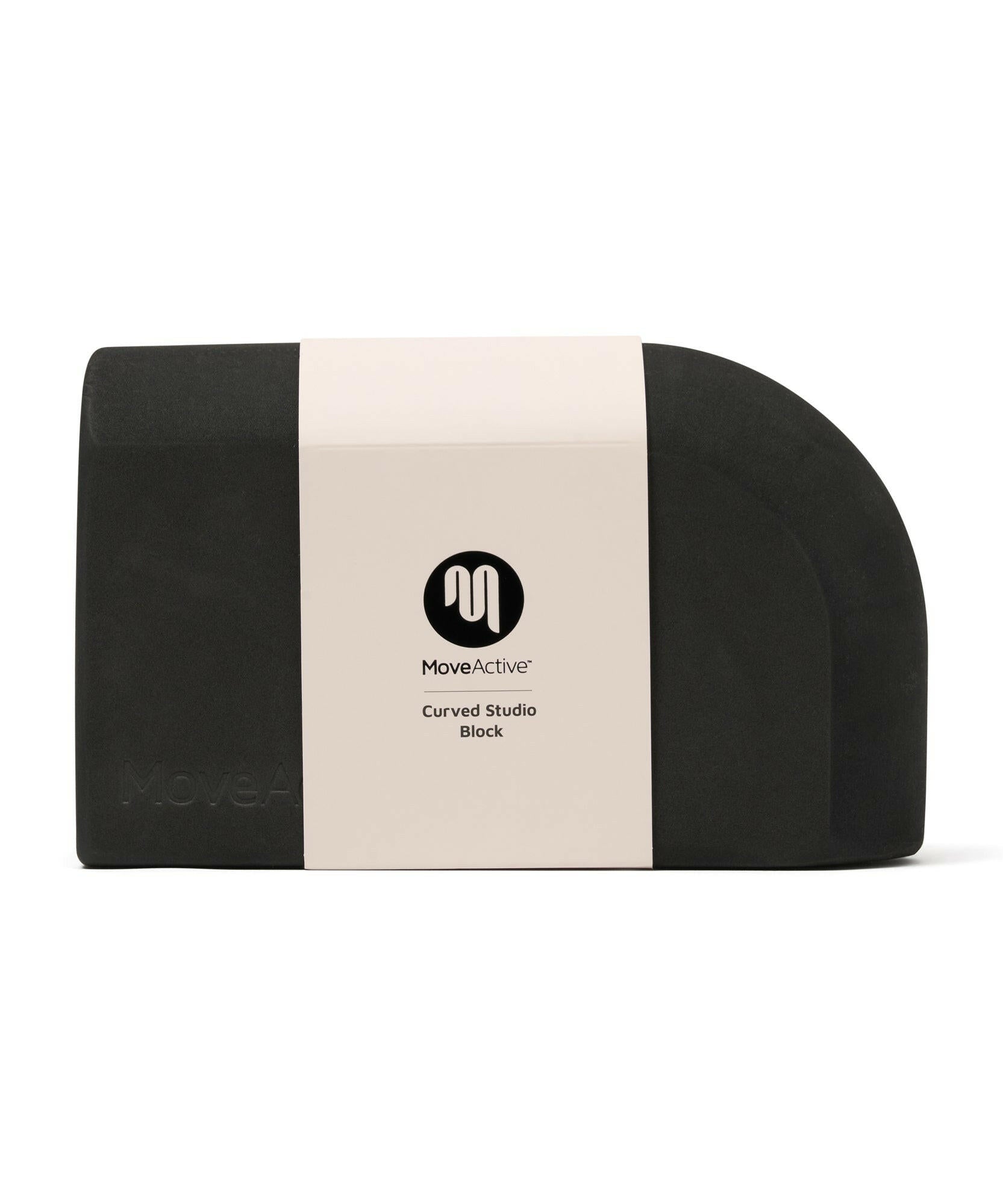 Curved Yoga Block - Black