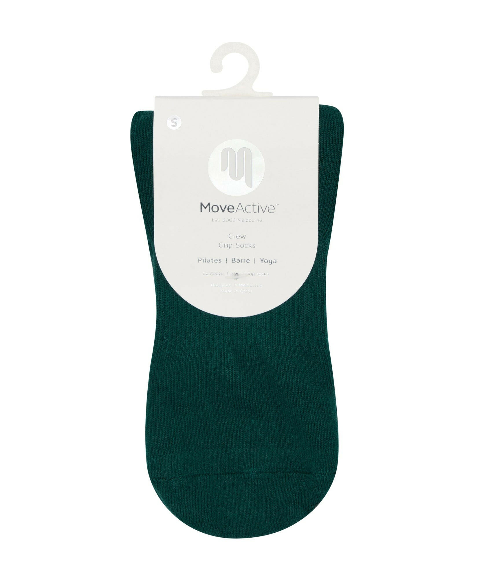 Crew Non Slip Grip Socks - Peppermint Candy