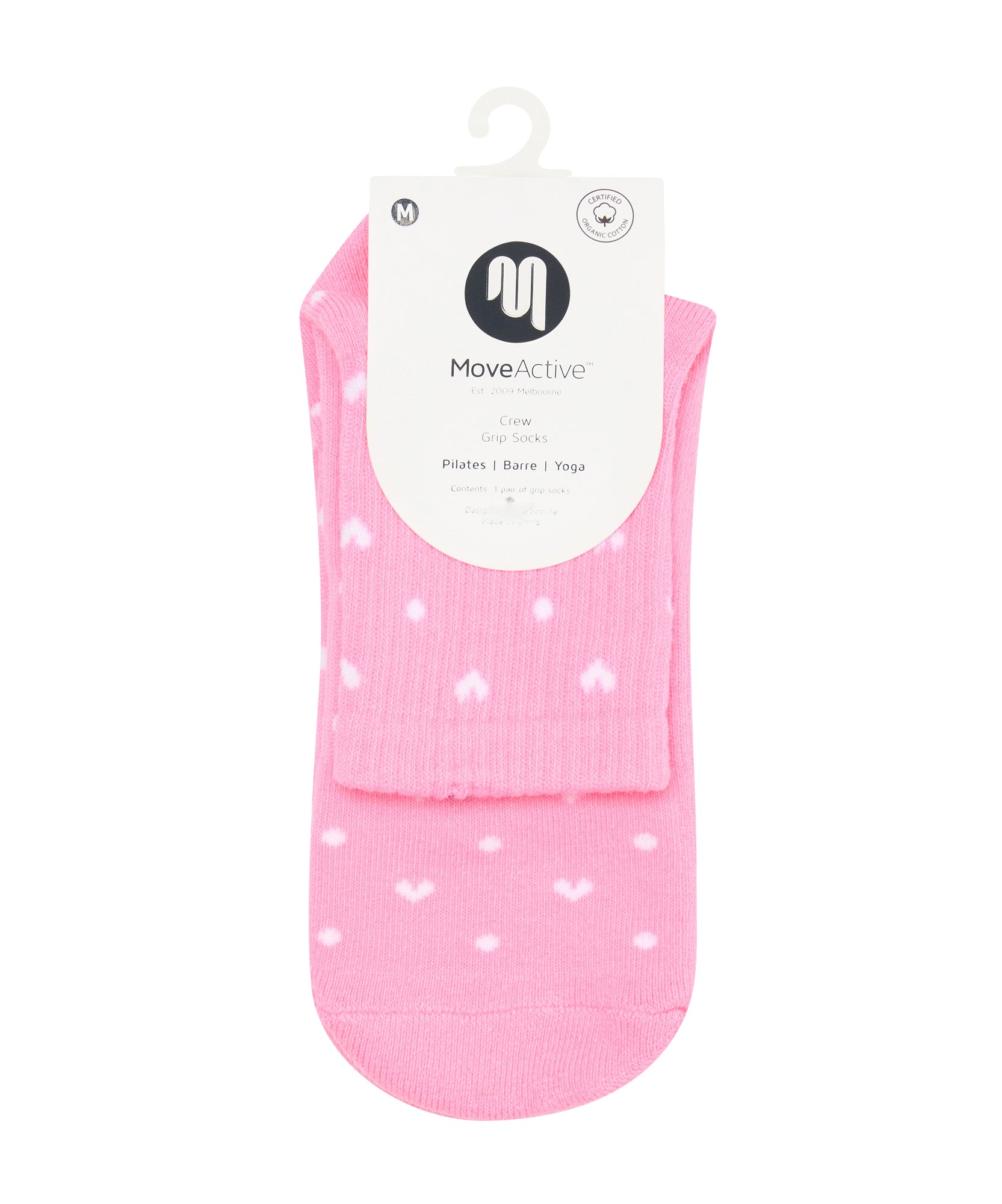 Crew Non Slip Grip Socks - Speckled Candy