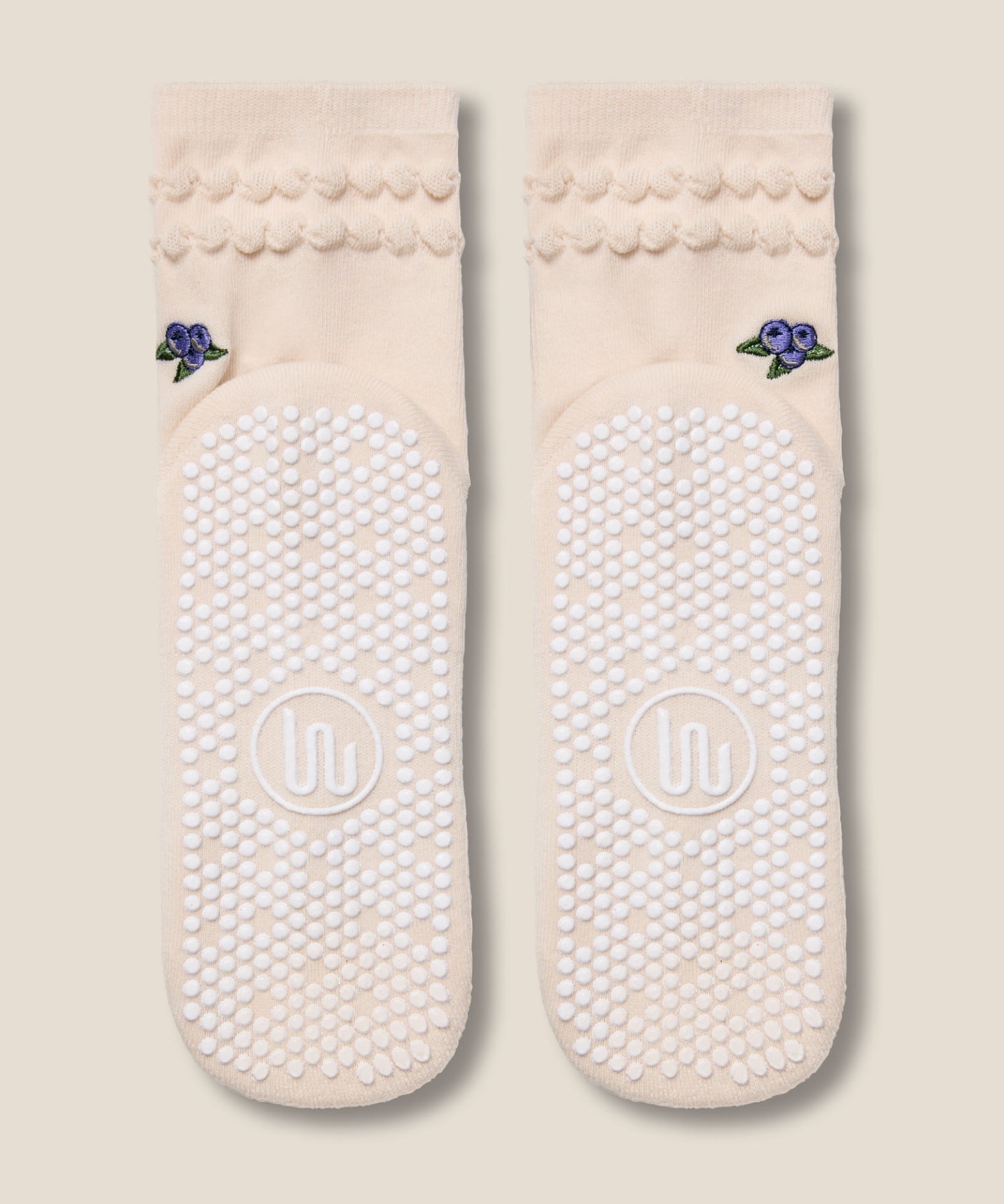 Crew Grip Socks - Blueberry Ruffle Oat