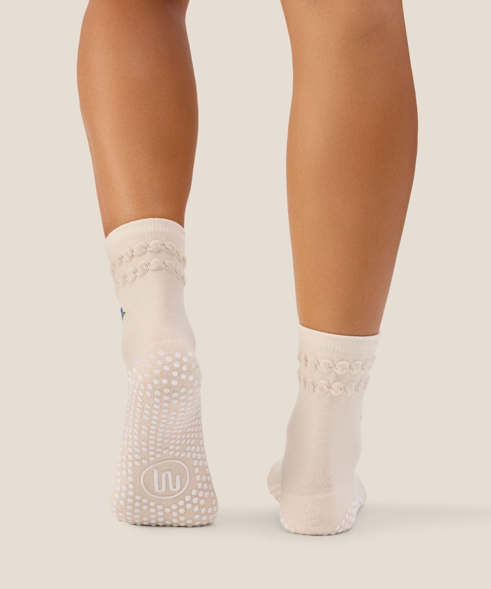 Crew Grip Socks - Blueberry Ruffle Oat