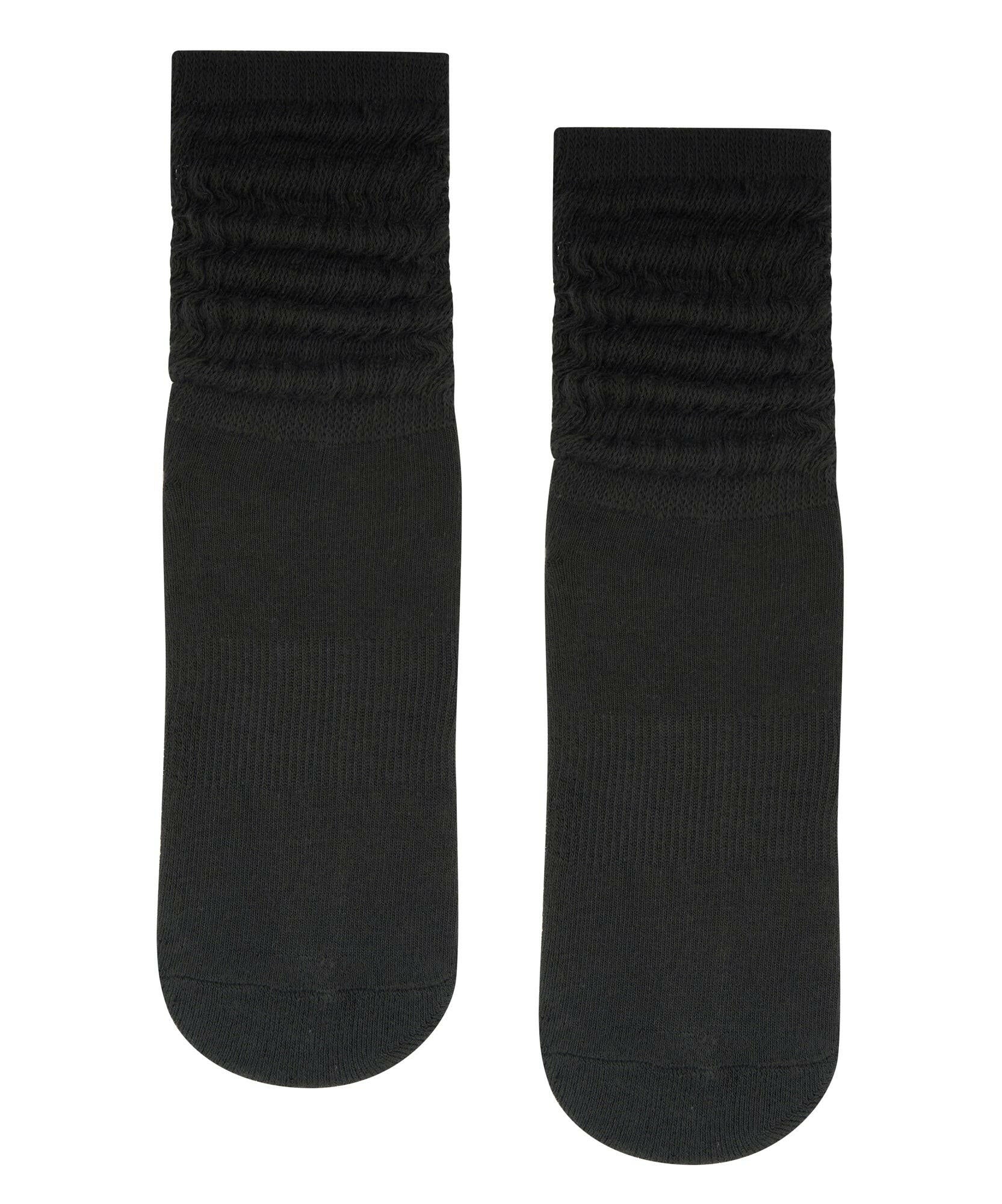 Scrunch Non Slip Grip Socks - Charcoal.