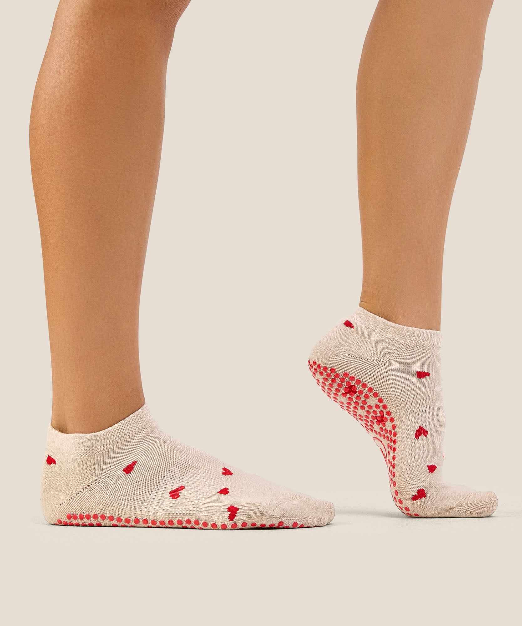 Low Rise Grip Socks - Love Me