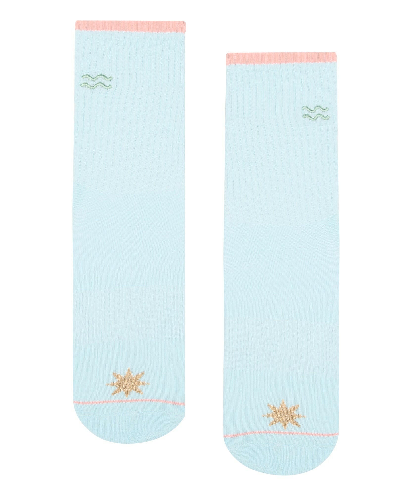 Crew Non Slip Grip Socks - Aquarius.