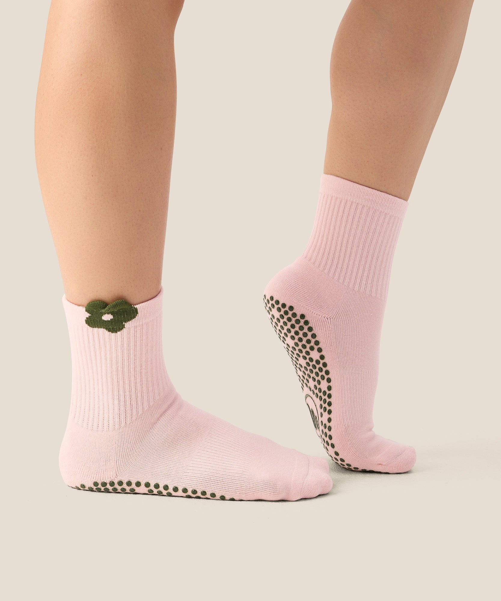 Crew Grip Socks - Flower Patch Blush