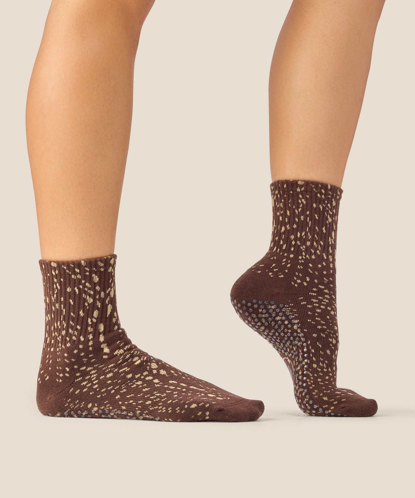 Crew Grip Socks - Fawn Espresso