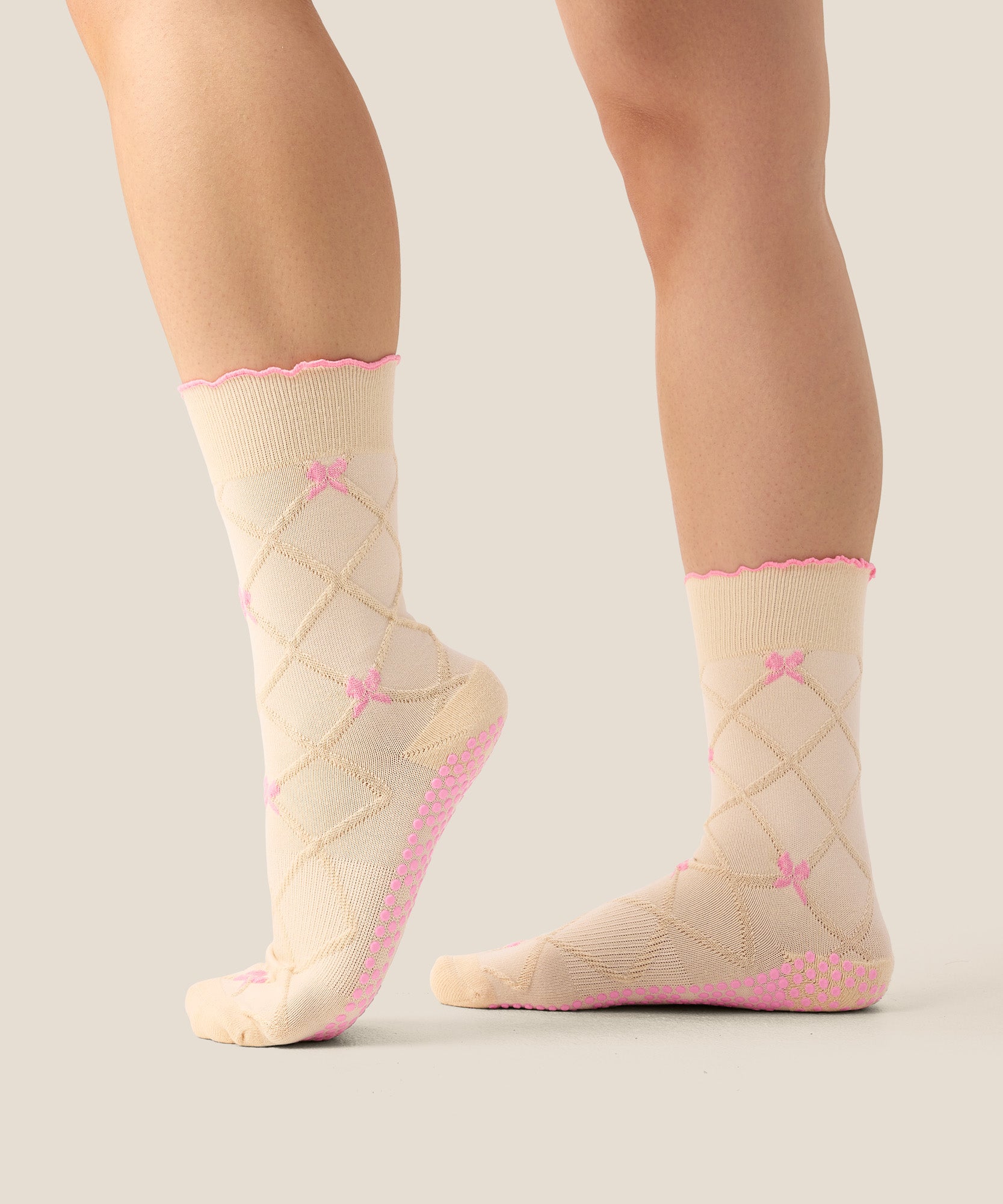 Crew Grip Socks - Lattice Oat