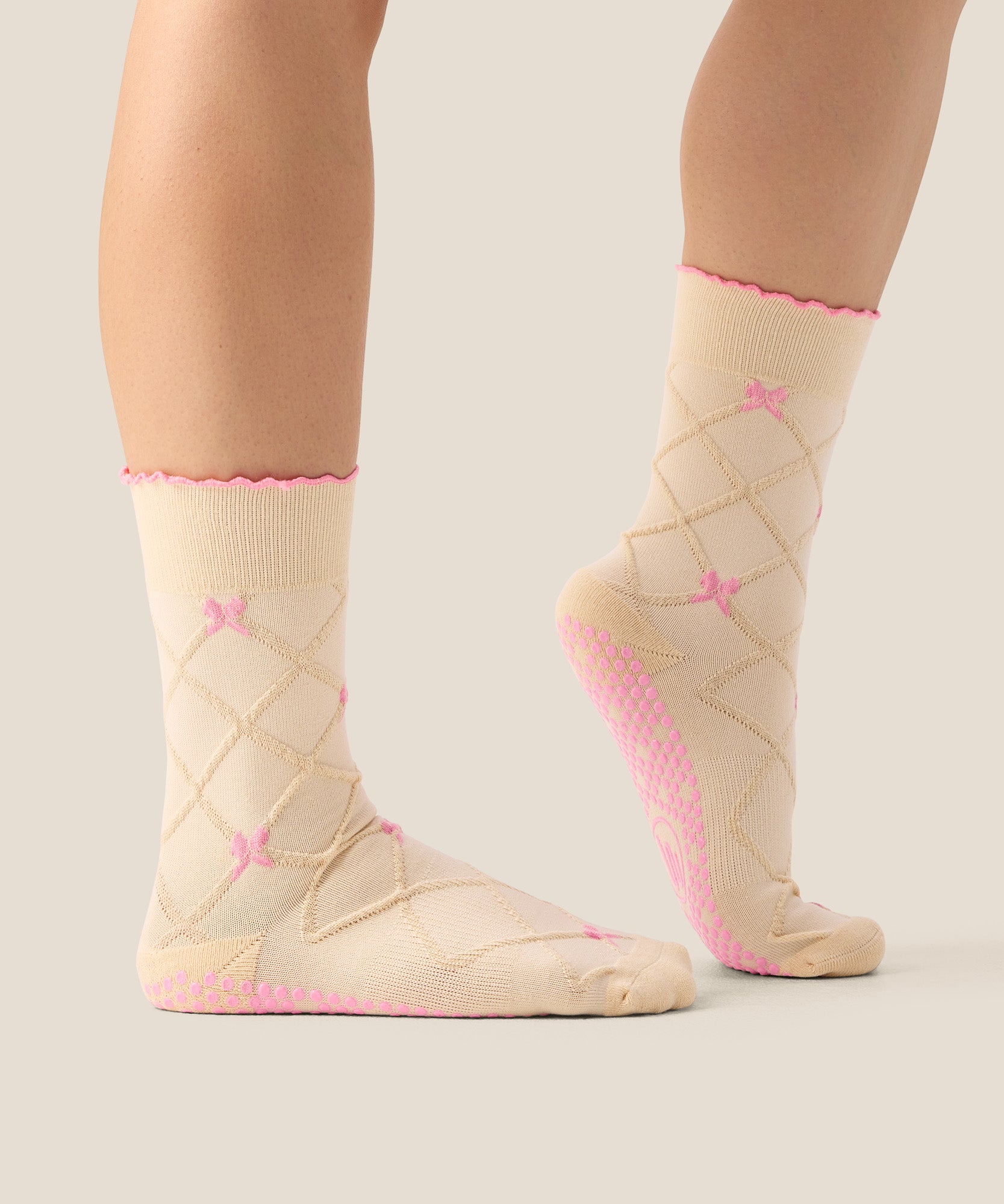 Crew Grip Socks - Lattice Oat