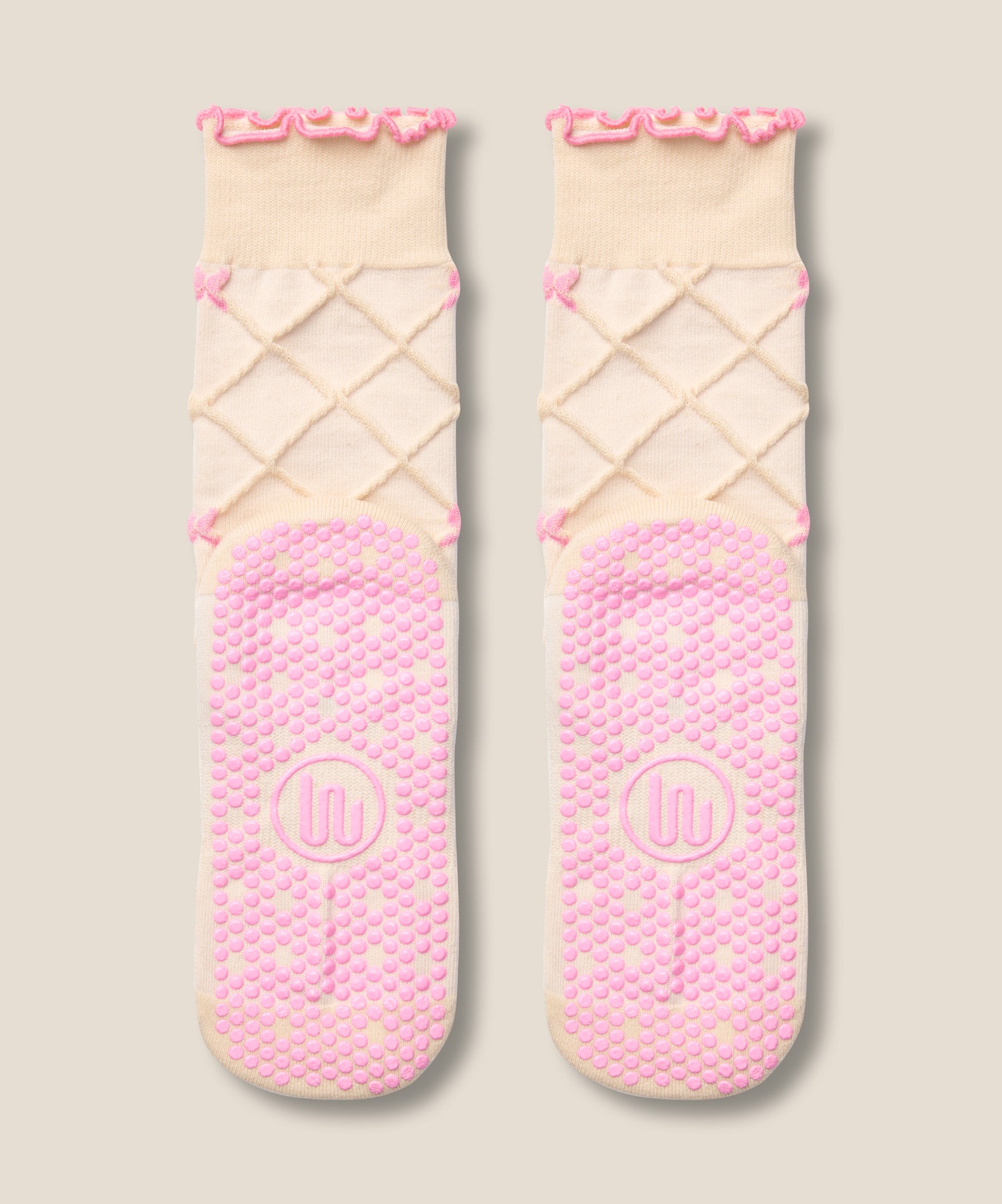 Crew Grip Socks - Lattice Oat