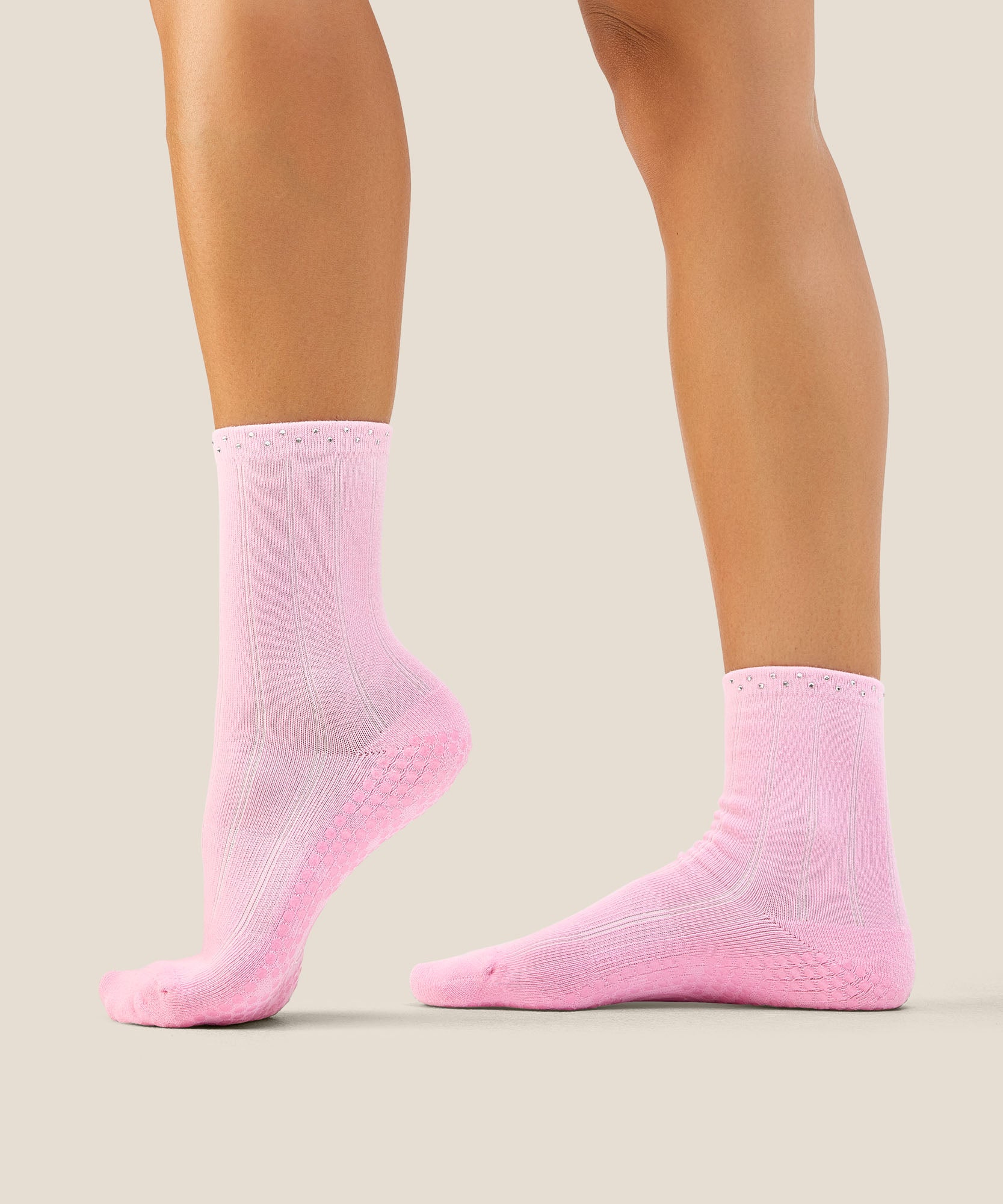 Crew Grip Socks - Gem Pink
