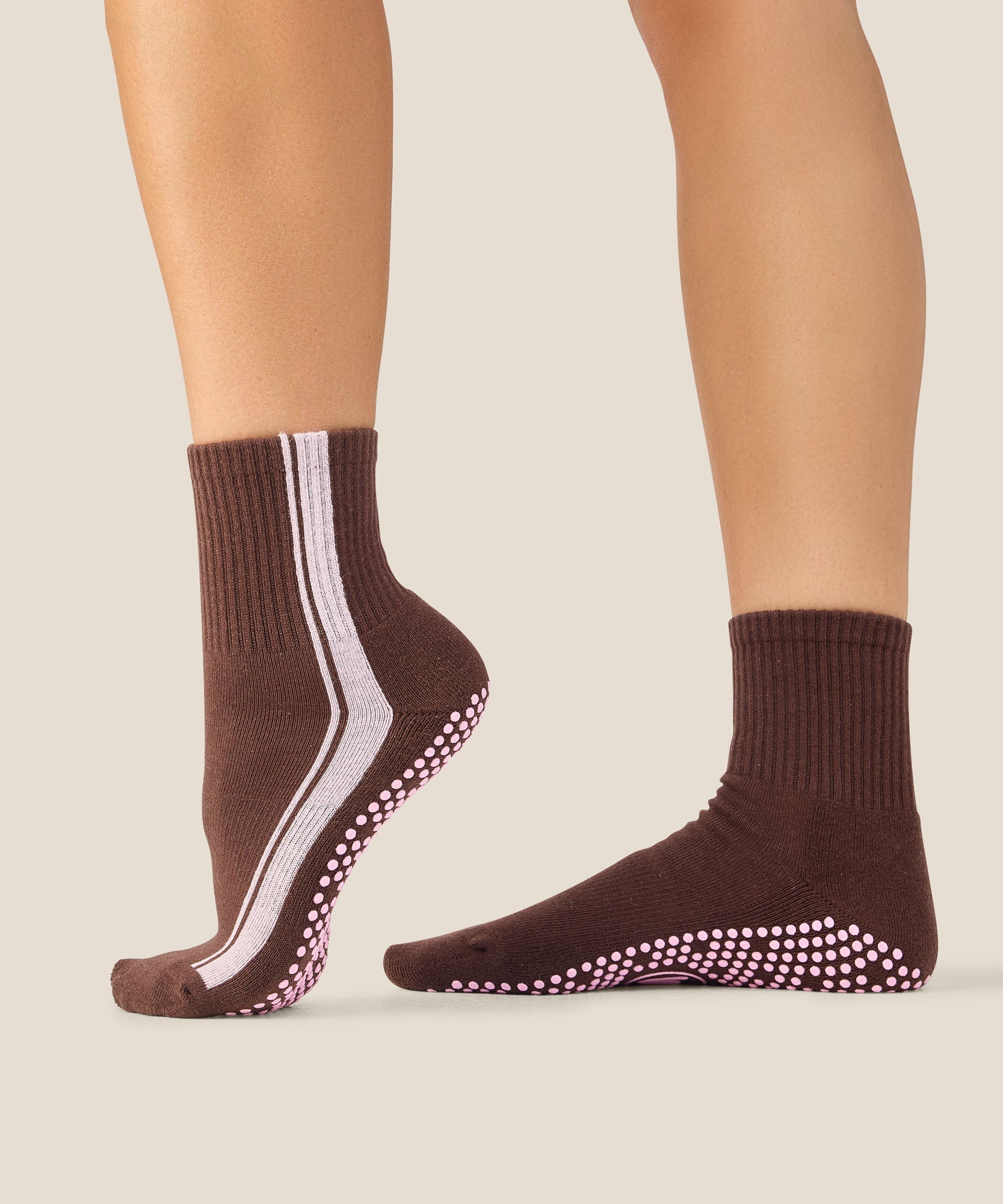 Crew Grip Socks - Racer Espresso