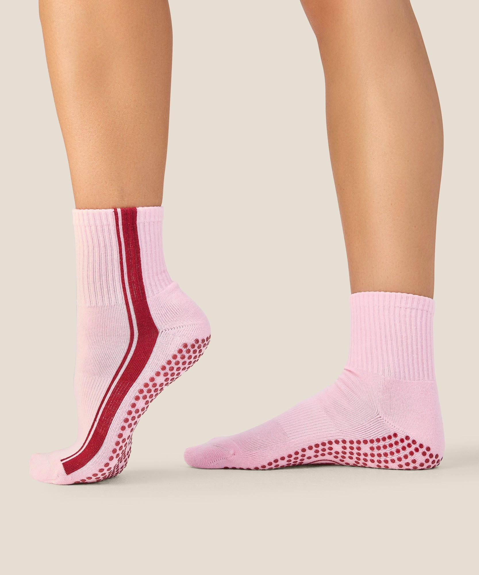 Crew Grip Socks - Racer Pink