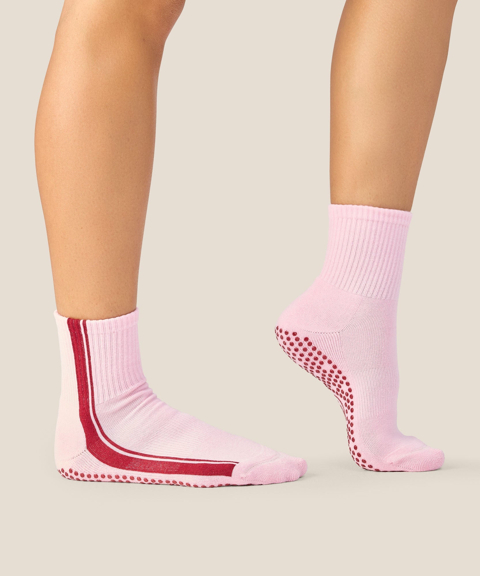 Crew Grip Socks - Racer Pink