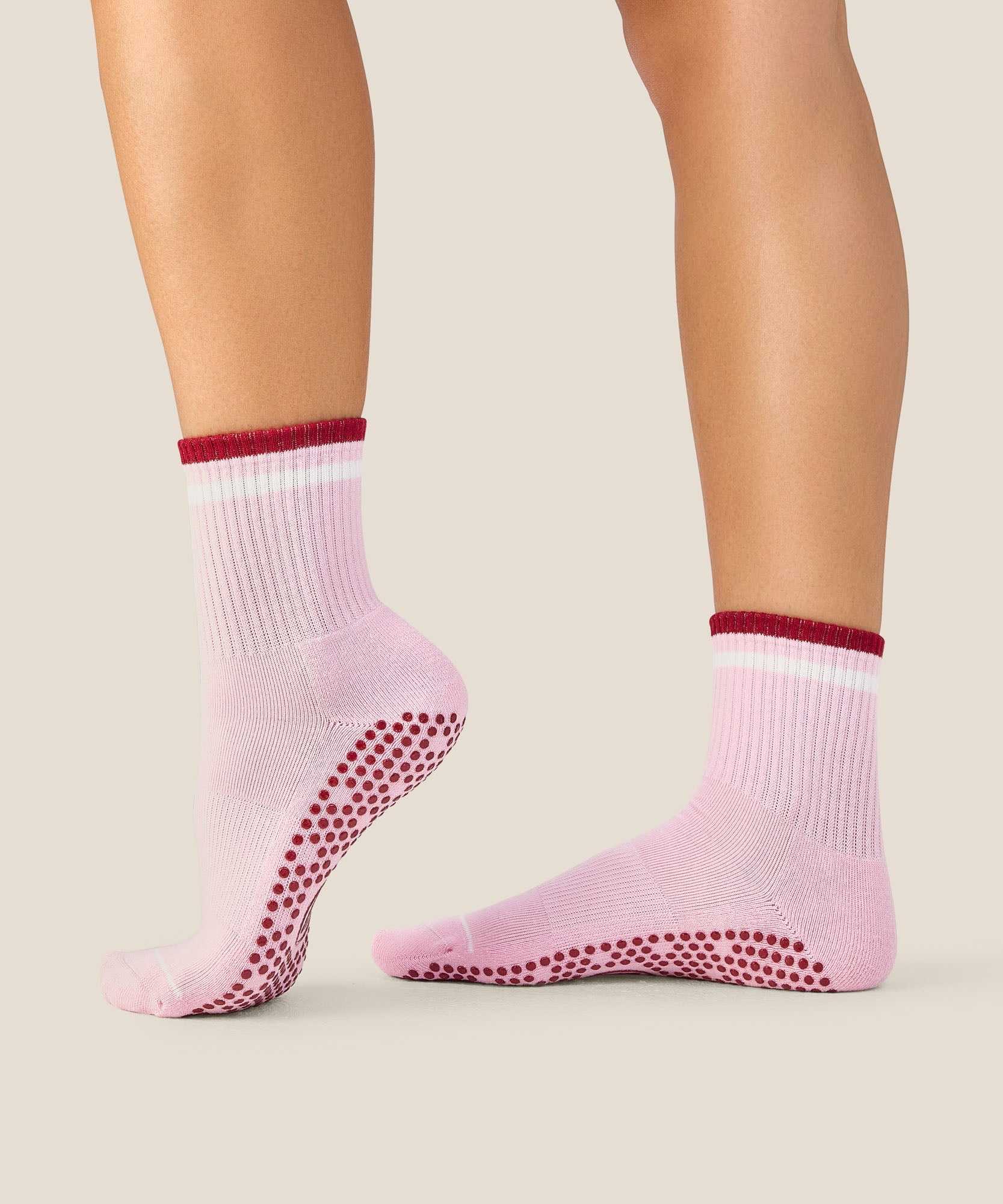 Crew Grip Socks - Track Pink