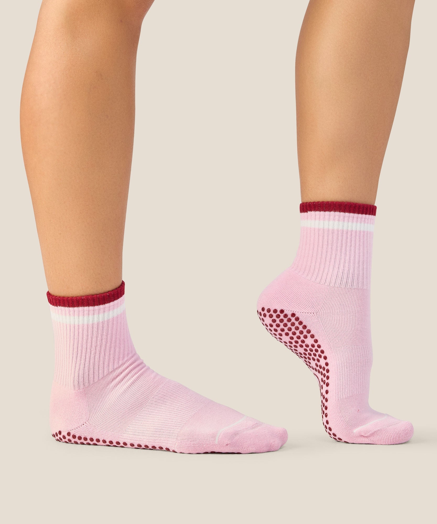 Crew Grip Socks - Track Pink