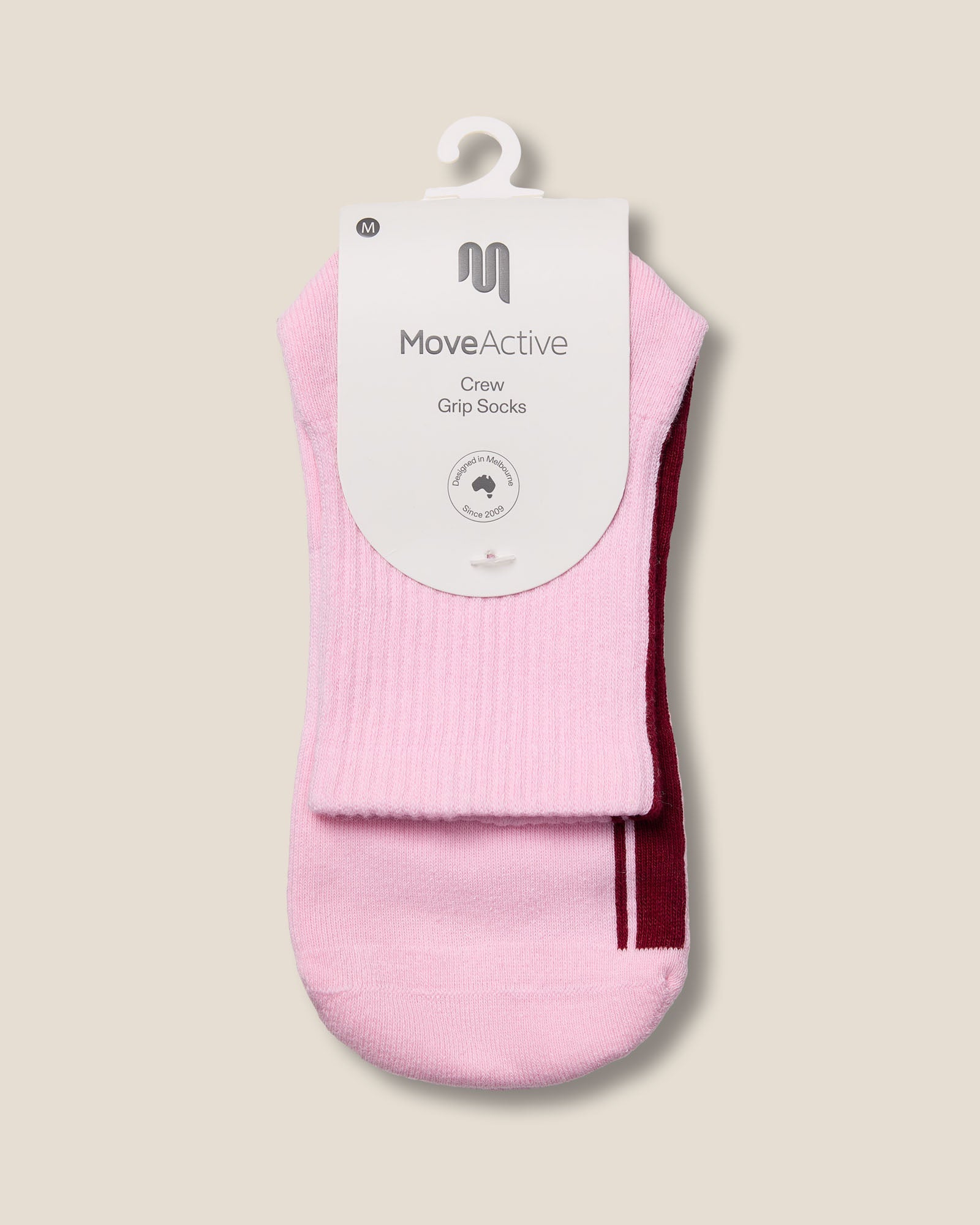 Crew Grip Socks - Racer Pink