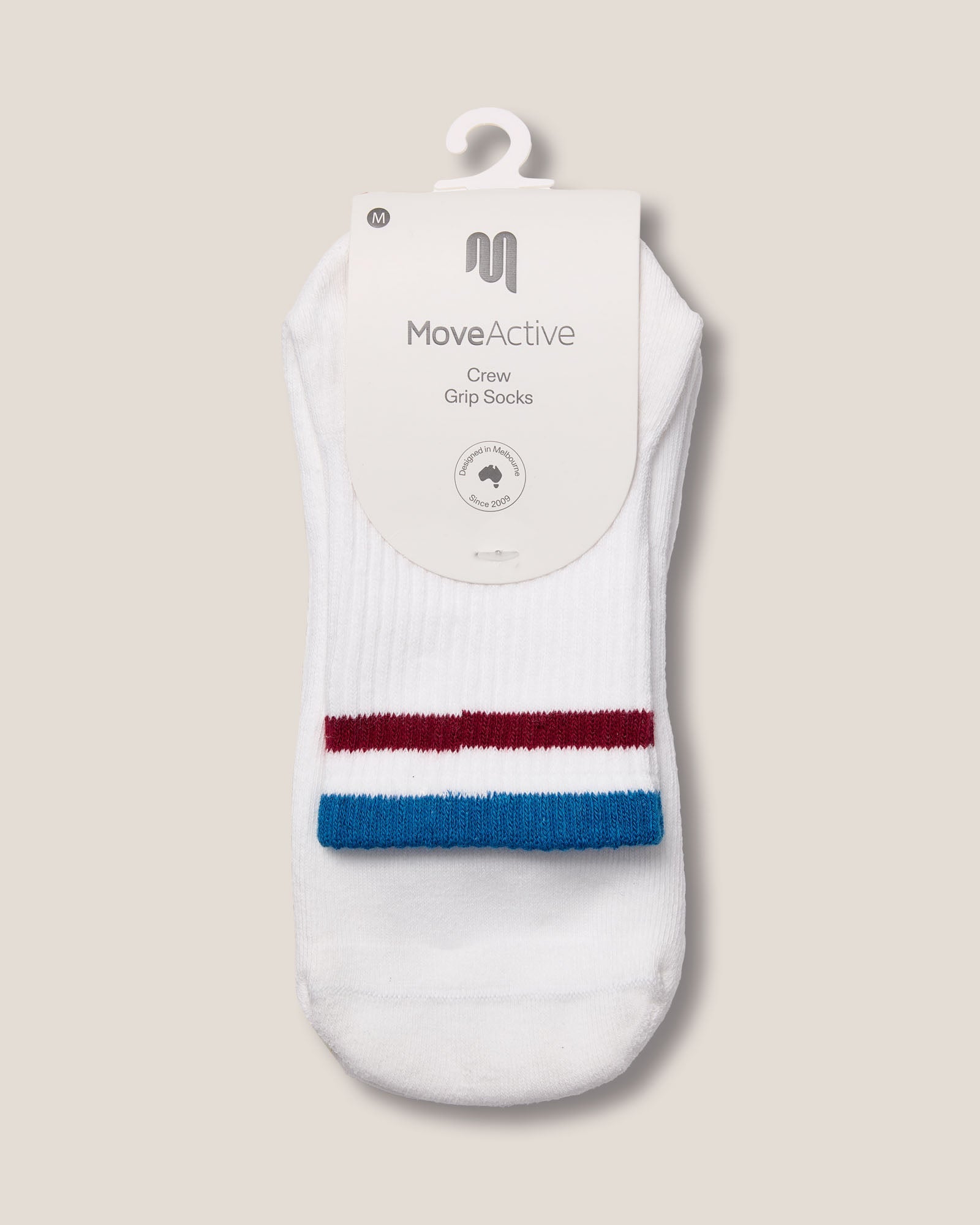 Crew Grip Socks - Track Ivory