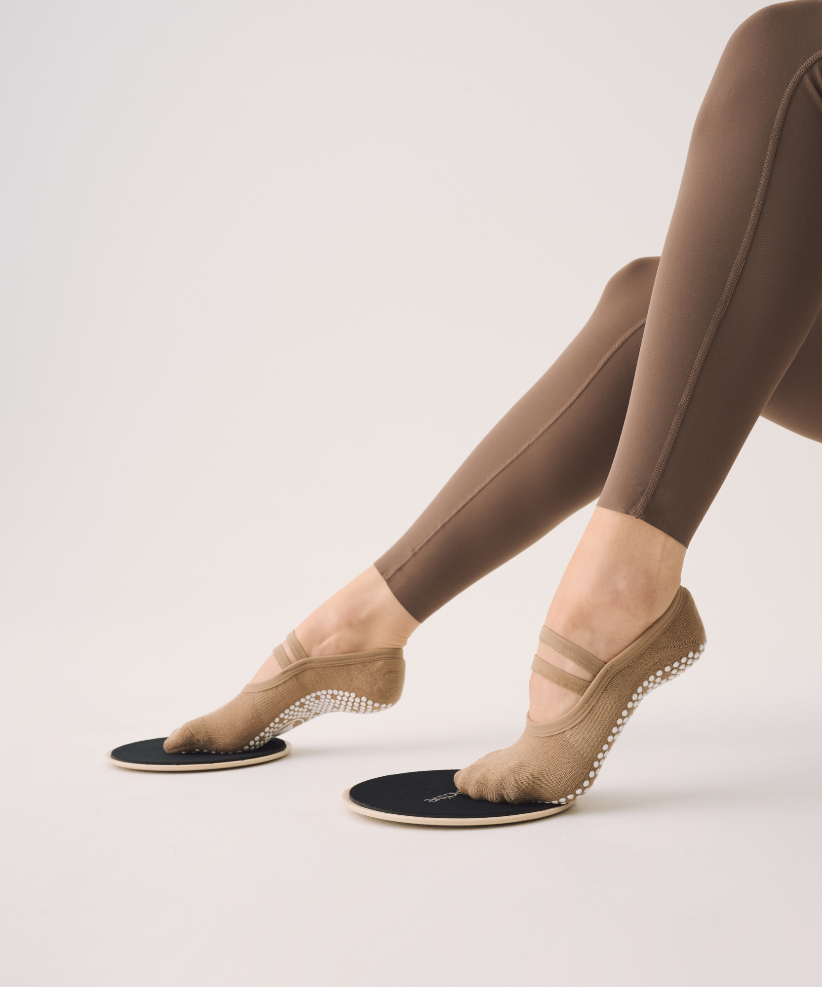 Ballet Non Slip Grip Socks - Beige