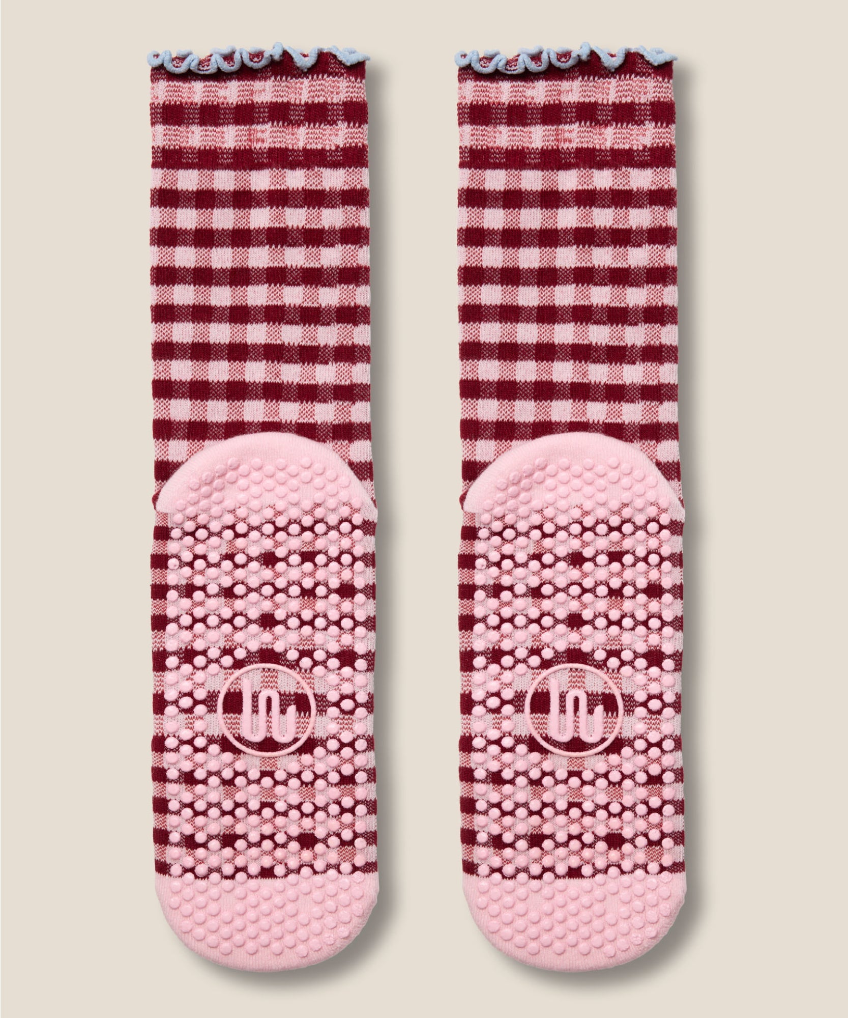 Crew Grip Socks - Picnic Check Red