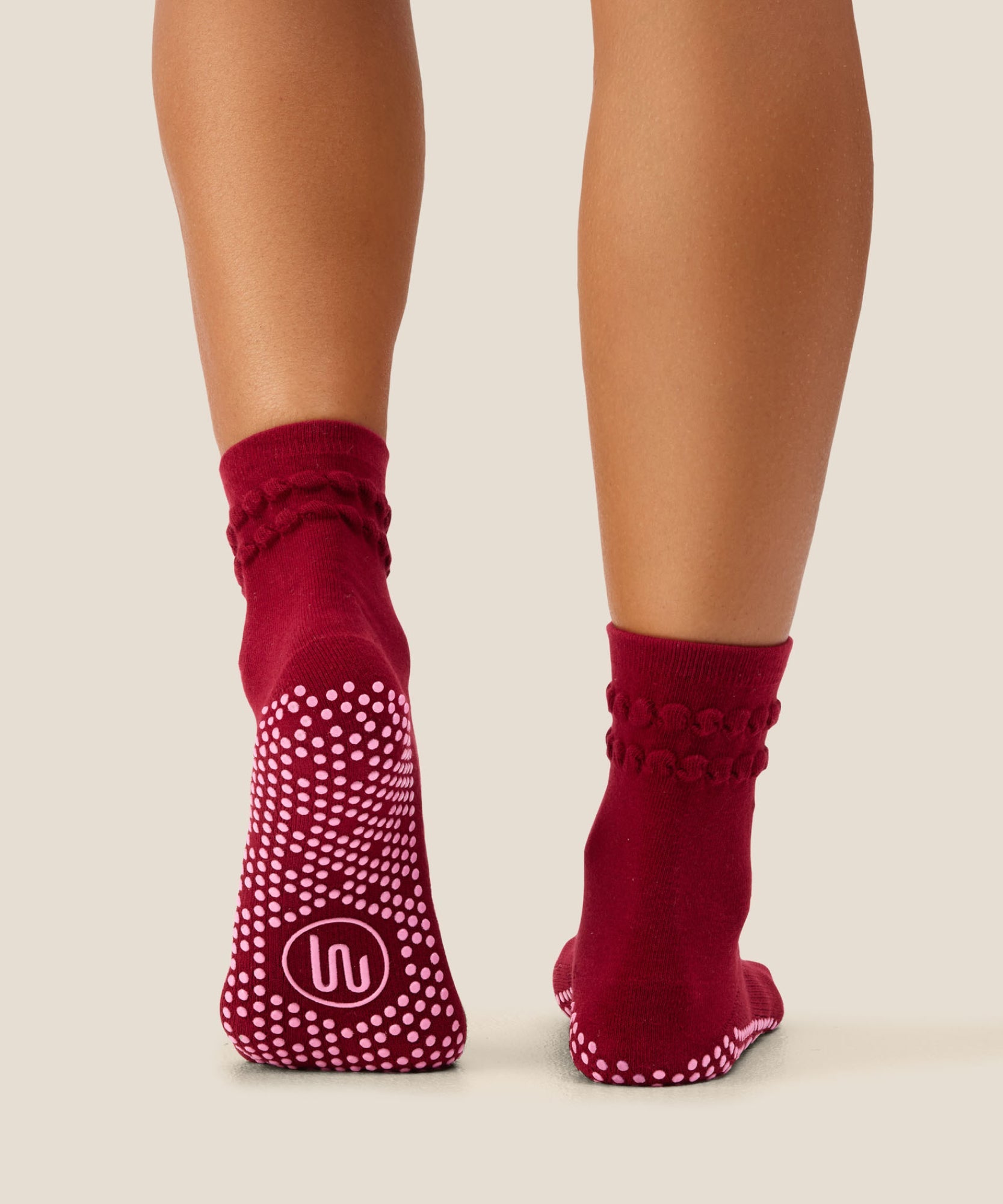 Crew Grip Socks - Strawberry Ruffle Ruby