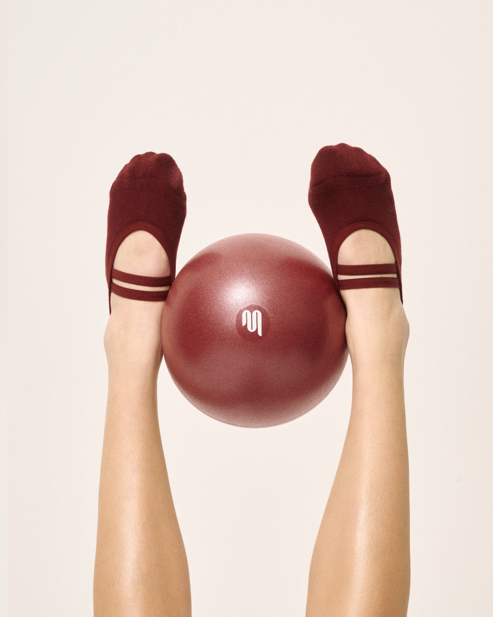 Ballet Grip Socks - Cabernet