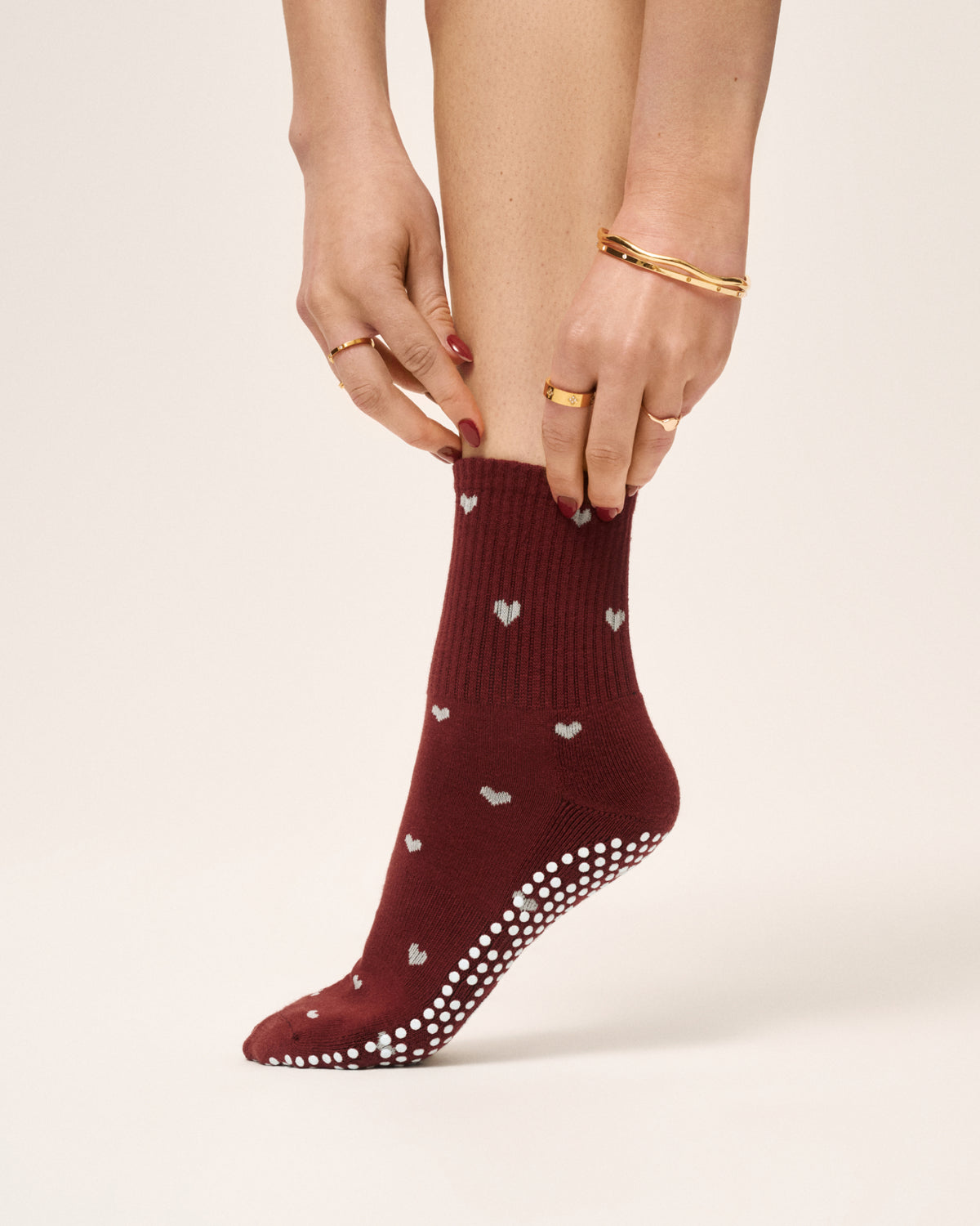 Crew Grip Socks - Love Me Cabernet