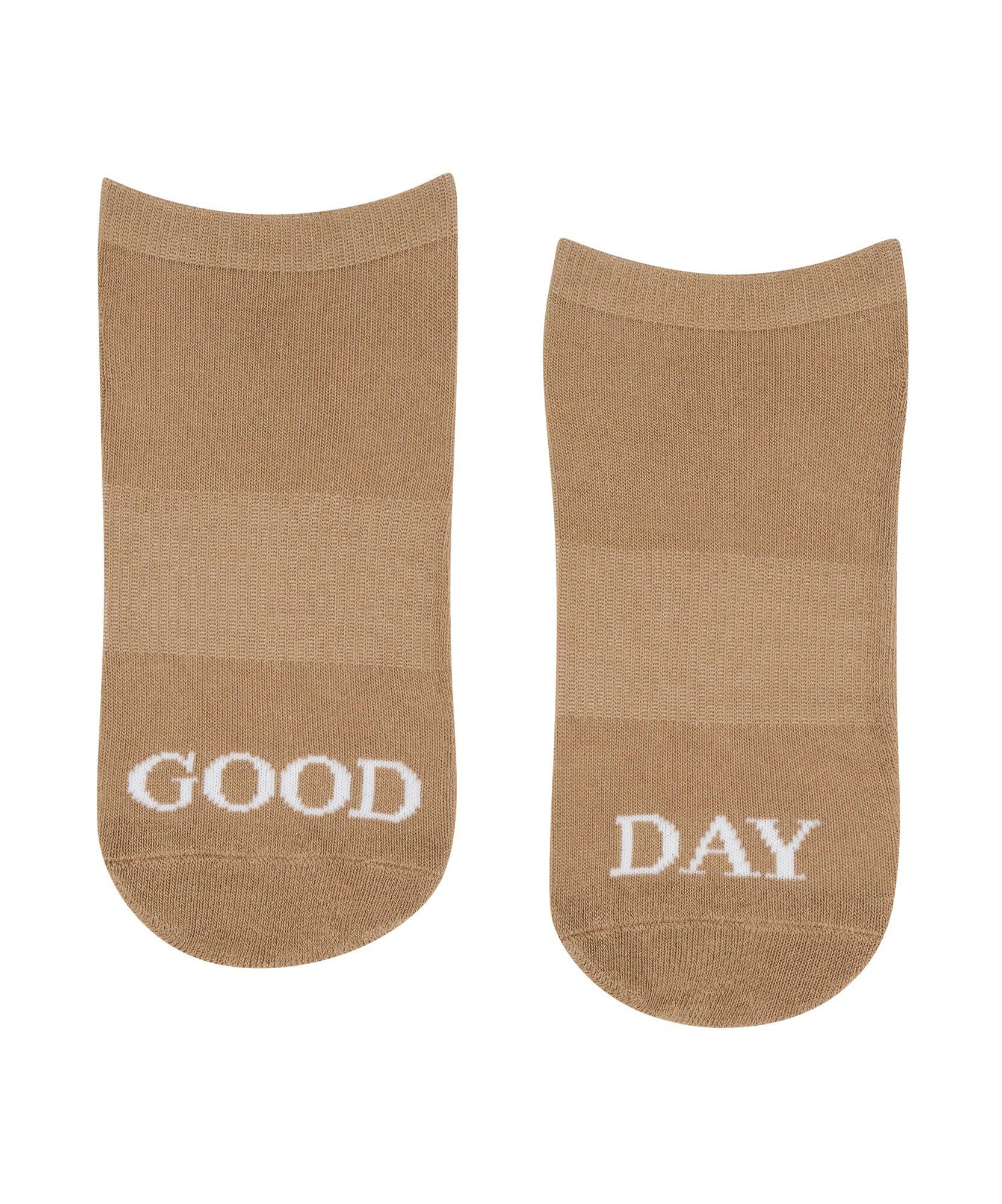 Classic Low Rise Grip Socks - Good Day Beige.