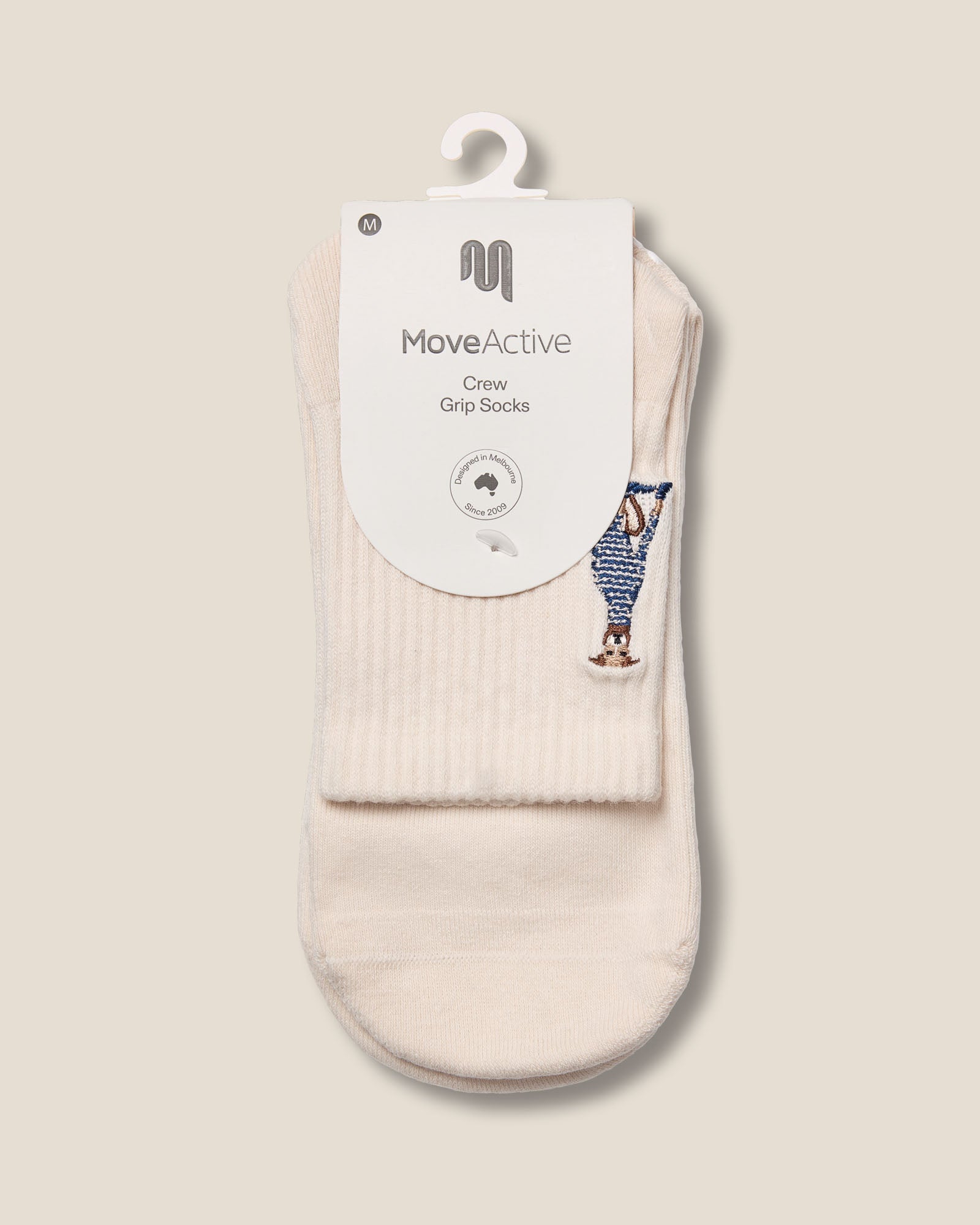 Crew Grip Socks - Greyhound Oat