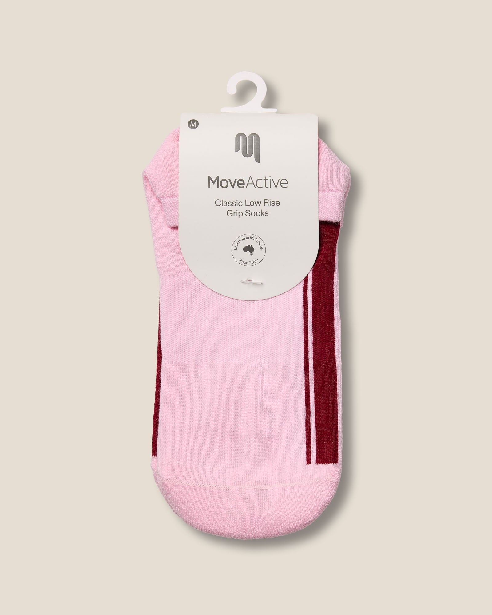 Low Rise Grip Socks - Racer Pink