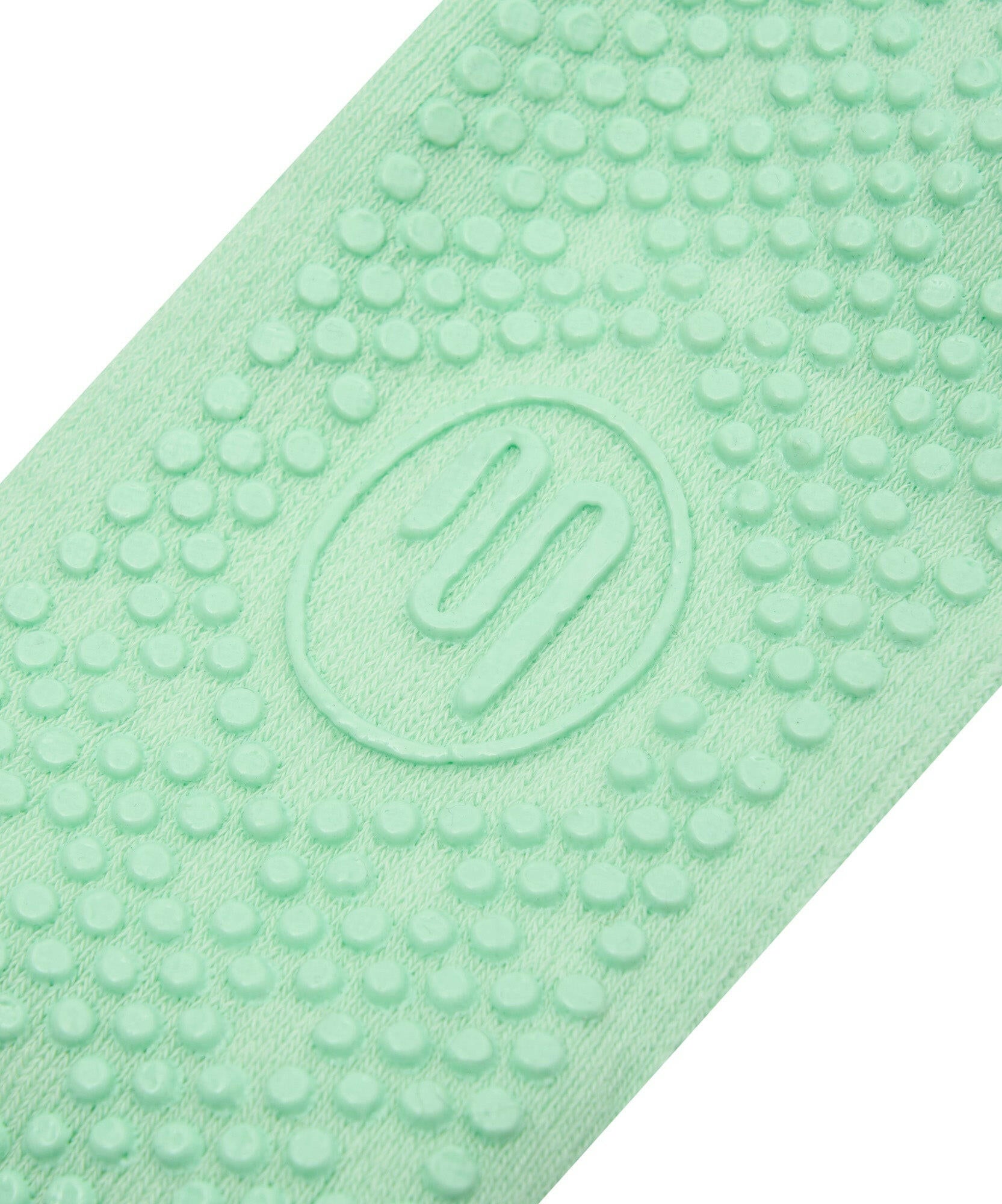 Slide On Non Slip Grip Socks - Mint.