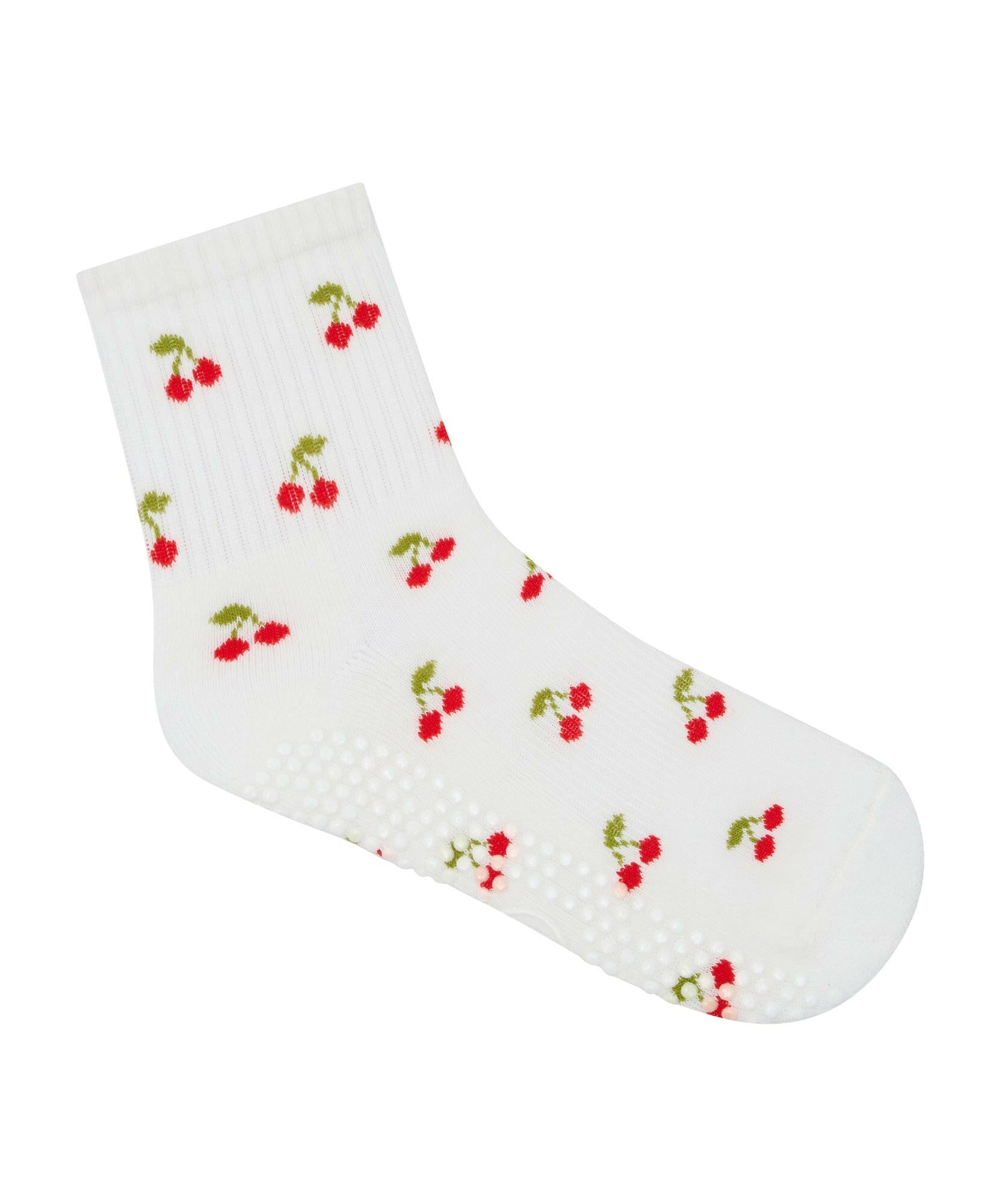 Crew Non Slip Grip Socks - Cherry Pop