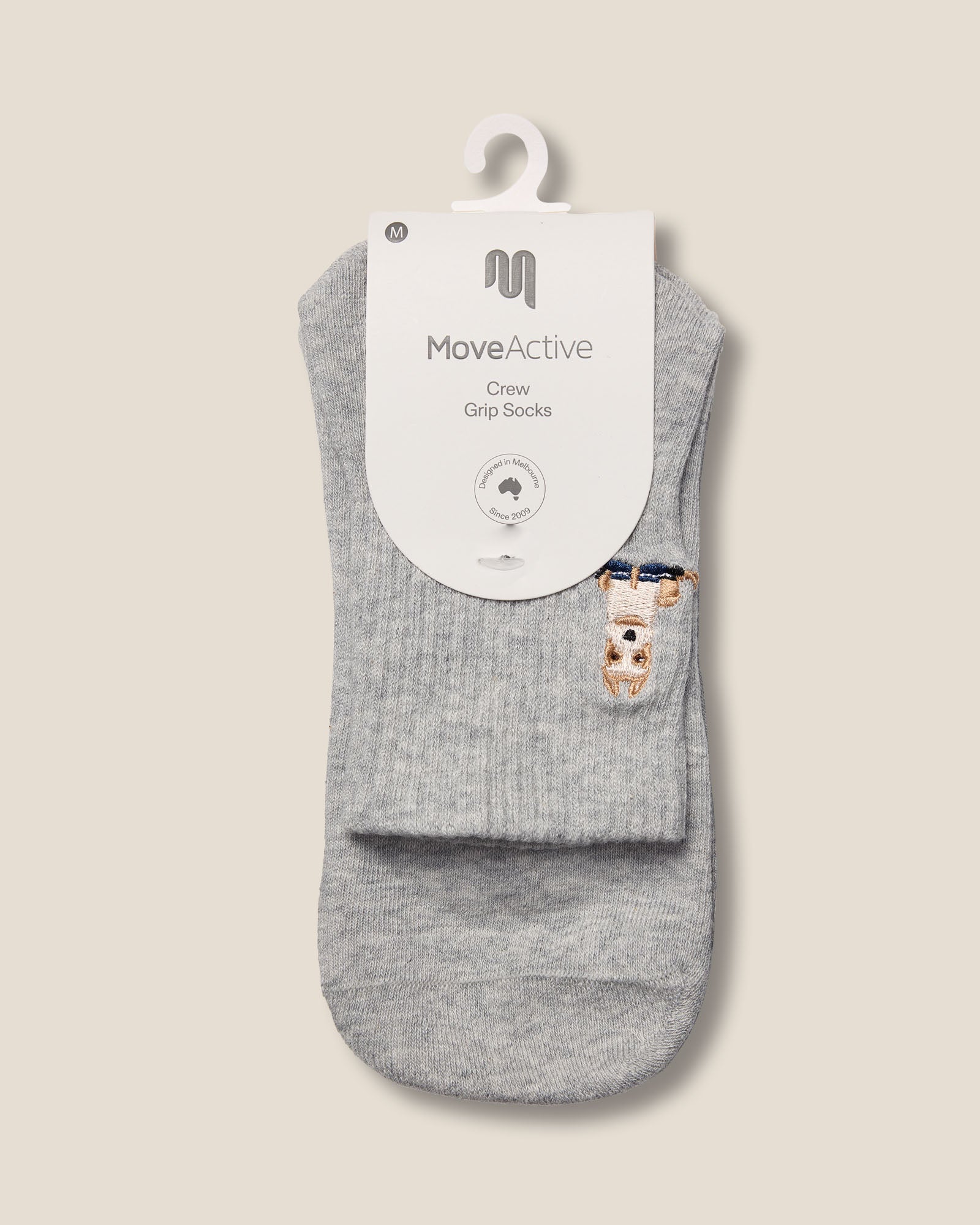 Crew Grip Socks - Terrier Grey Marle